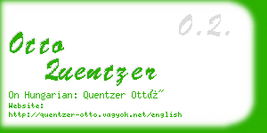 otto quentzer business card